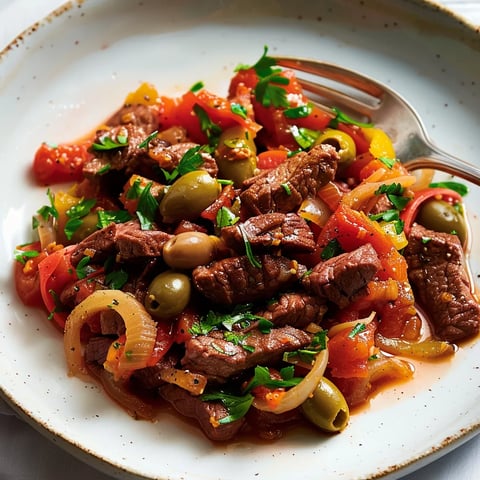 Sauté boeuf olives tomates