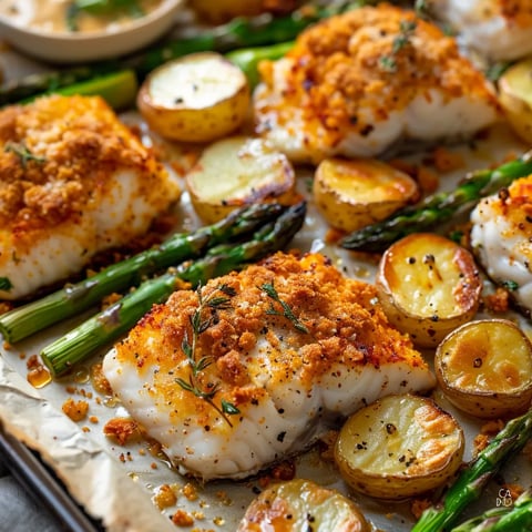 Croustillant et légumes au four