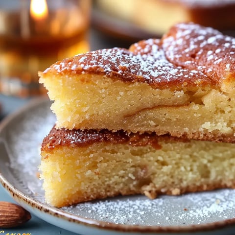 Délicieux gâteau au rhum et amandes