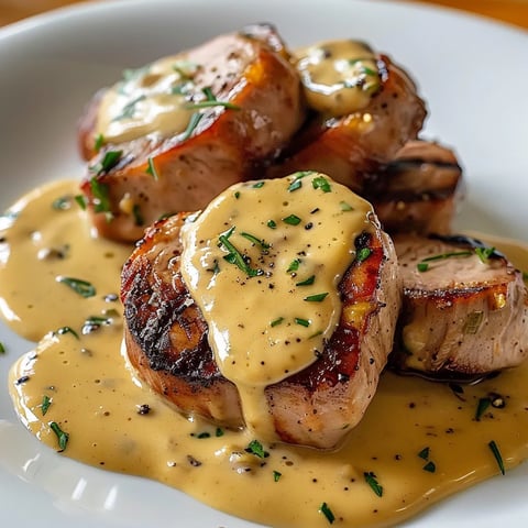 Mignon porc sauce crème