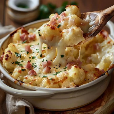 Délicieux chou-fleur et pommes fondantes