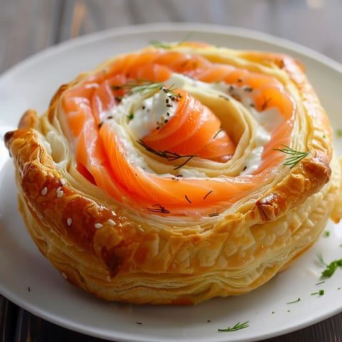 Croustillant saumon fumé fromage