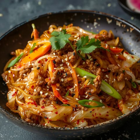 Chou et porc avec vermicelles