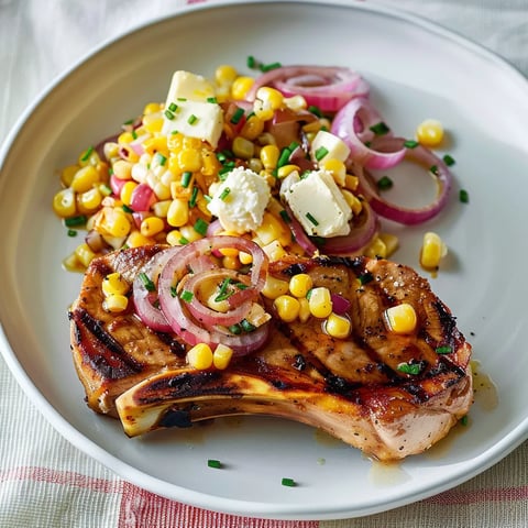 Porc grillé au maïs