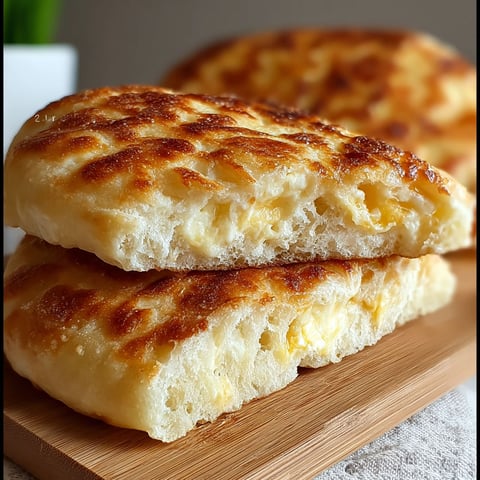 Pain au yaourt express, deux tranches de pains grillés avec du yaourt et des herbes.