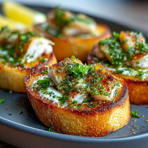 Poisson aïoli sur toasts croustillants.